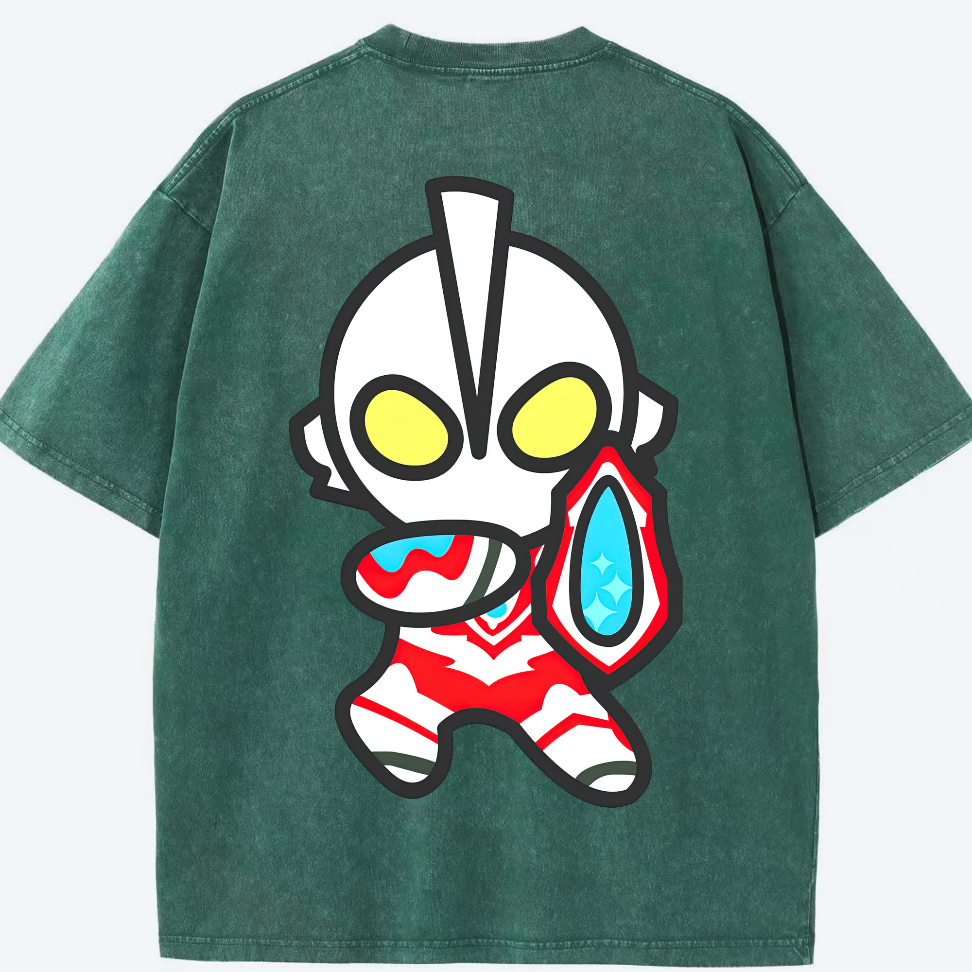 （画像用） ウルトラマン Ultraman 綿100% ヴィンテージ風 半袖Tシャツ（背面プリント）